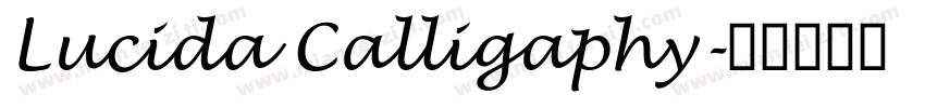 Lucida Calligaphy字体转换